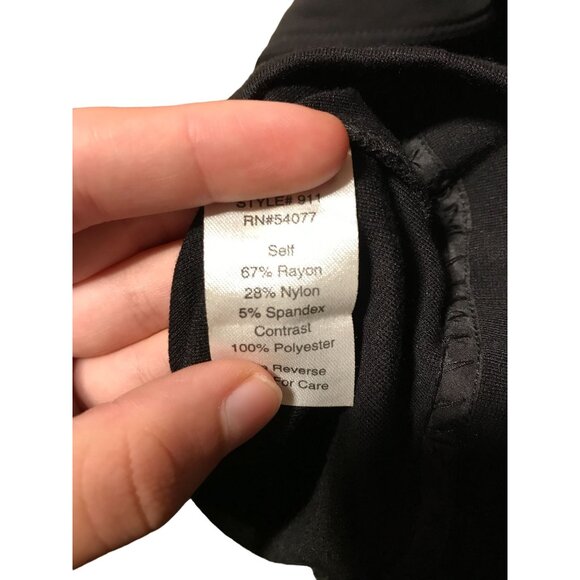 Cabi Solid Black Single Button Blazer with‎ Ruffles Long Sleeve - Picture 4 of 4